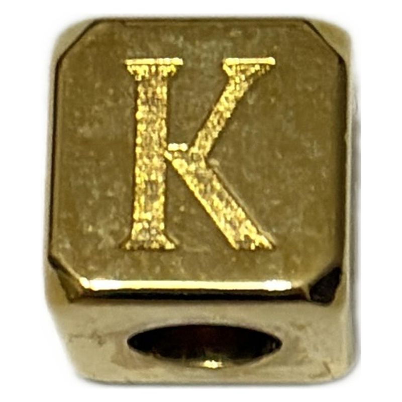 Loewe Key Holder (charm ) Dice Small Gold K