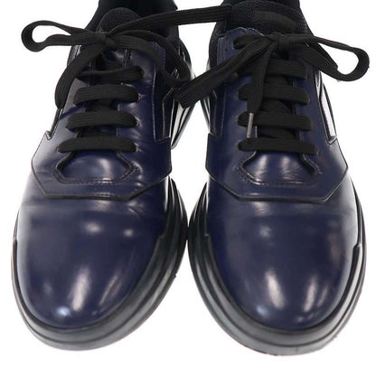 Prada Polarius Leather Sneakers Navy 7 1 2
