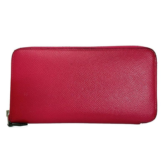 Hermes Azap Long Silk-in Rose Extreme Round Zipper Long Wallet