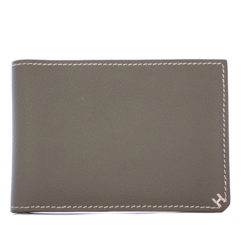 Hermes 23 H Sériere Stamped B Other Wallets Khaki