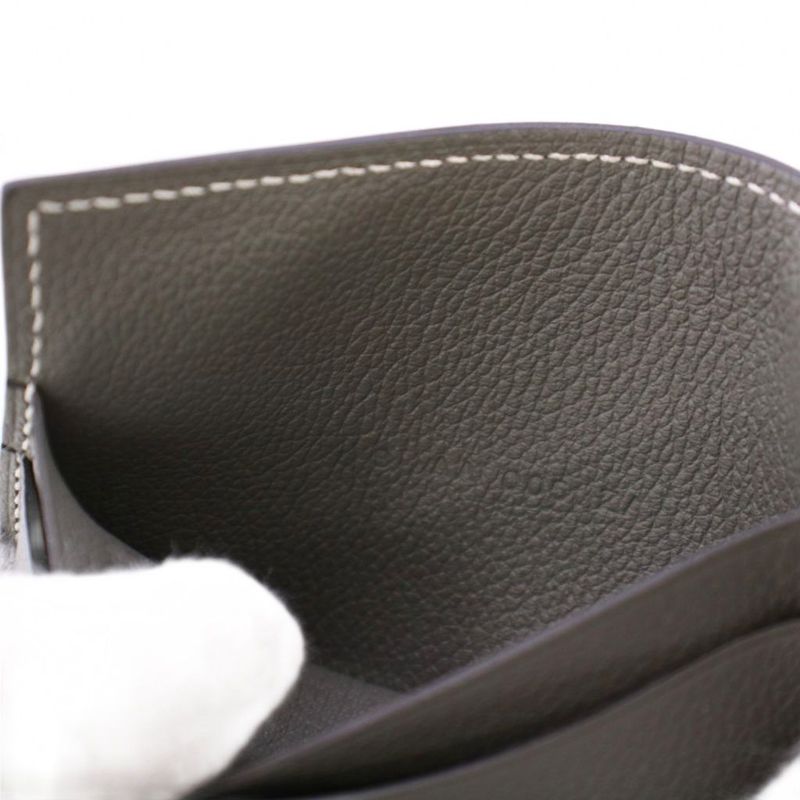 Hermes 23 H Sériere Stamped B Other Wallets Khaki