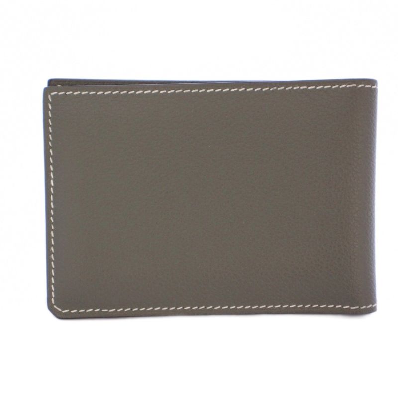 Hermes 23 H Sériere Stamped B Other Wallets Khaki