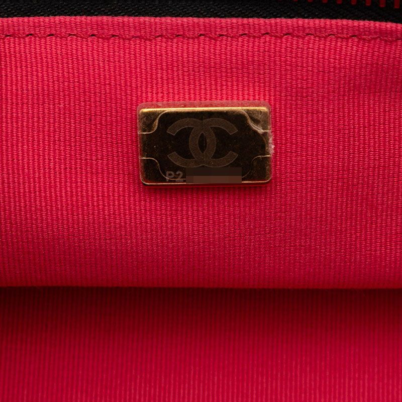 Chanel Coco Mark Chain Bag Vanity Bag Black Ladies Chanel