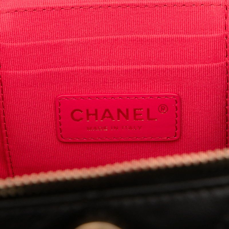 Chanel Coco Mark Chain Bag Vanity Bag Black Ladies Chanel