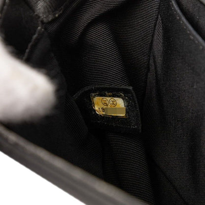 Chanel Coco Mark Studded Boy Chanel 20 Chain Bag Black Ladies Chanel