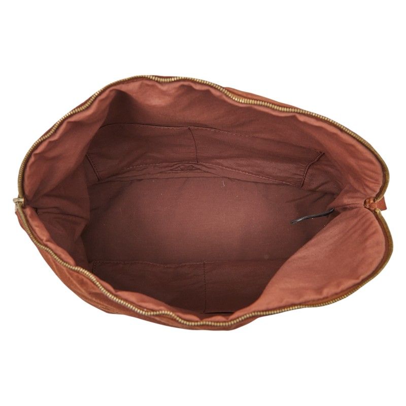 Hermes Bolide Pouch GM Brown Cotton Ladies Hermes
