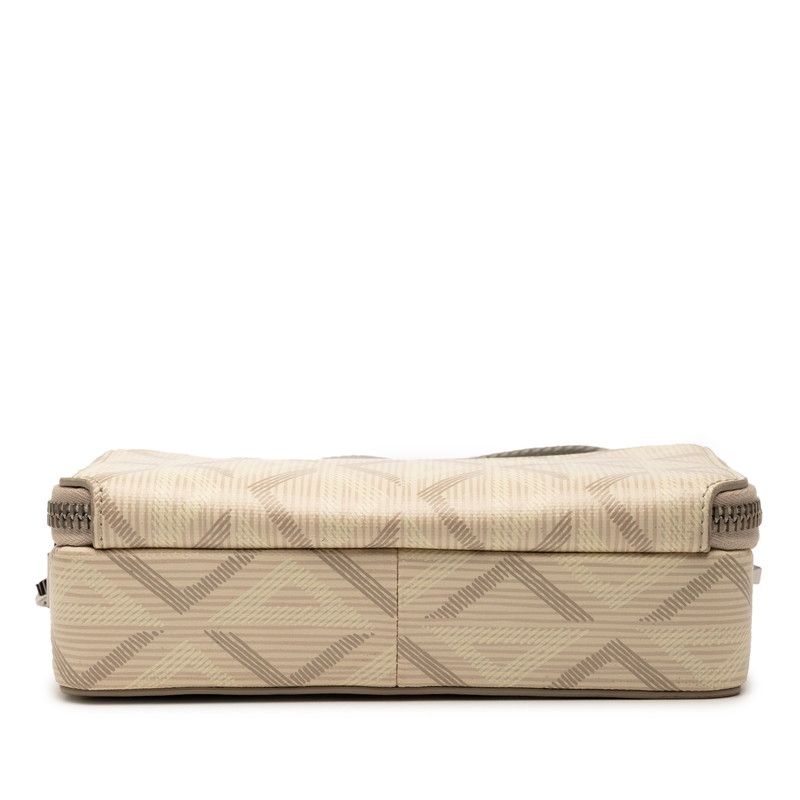 Dior CD Diamond Bag White Beige PVC Leather Women Dior