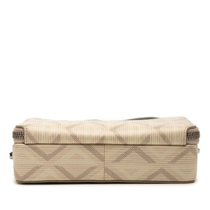 Dior CD Diamond Bag White Beige PVC Leather Women Dior