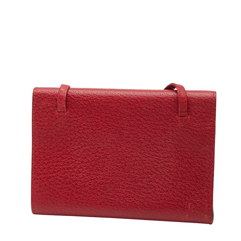 Gucci Wallet 030 281 0688 Red Leather Women's Gucci