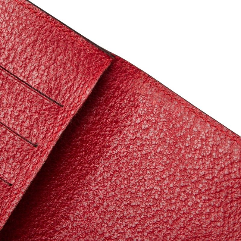 Gucci Wallet 030 281 0688 Red Leather Women's Gucci