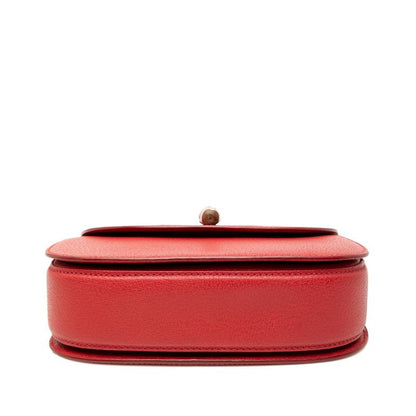 Gucci Bamboo Handbag Bag 2way 000 2046 0188 Red Leather Ladies Gucci