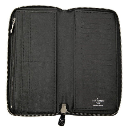 Louis Vuitton Eclipse Zippy Wallet Round Zipper Long Wallet M62295 Black Gray