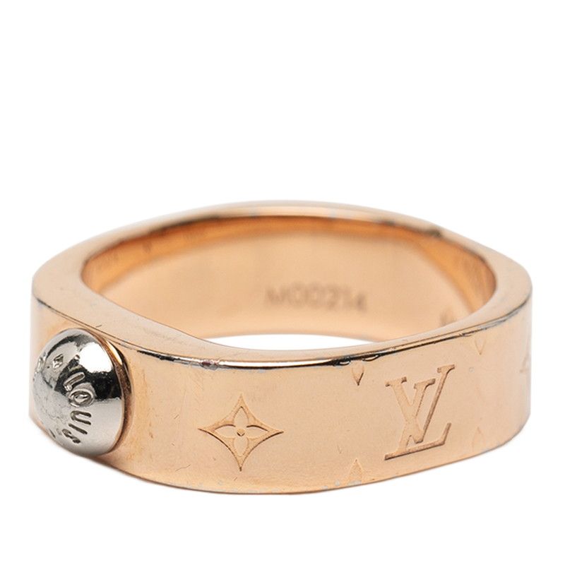 Louis Vuitton Burg Ring #m Mo0214 Pink Gold Plated Ladies Louis Vuitton
