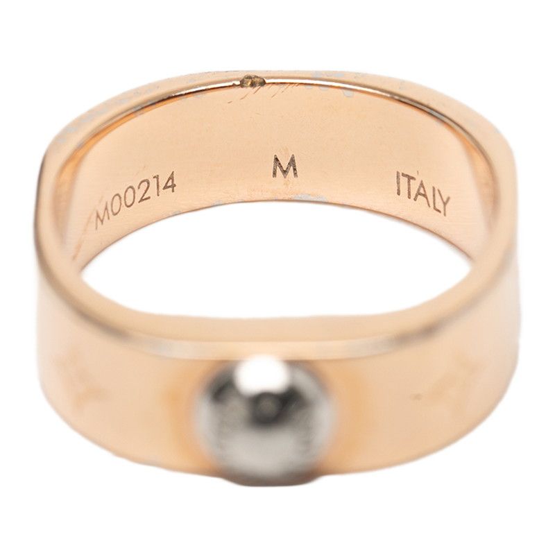 Louis Vuitton Burg Ring #m Mo0214 Pink Gold Plated Ladies Louis Vuitton