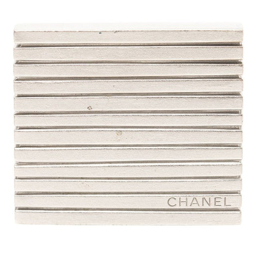Chanel Logo Silver Metal Ladies Chanel