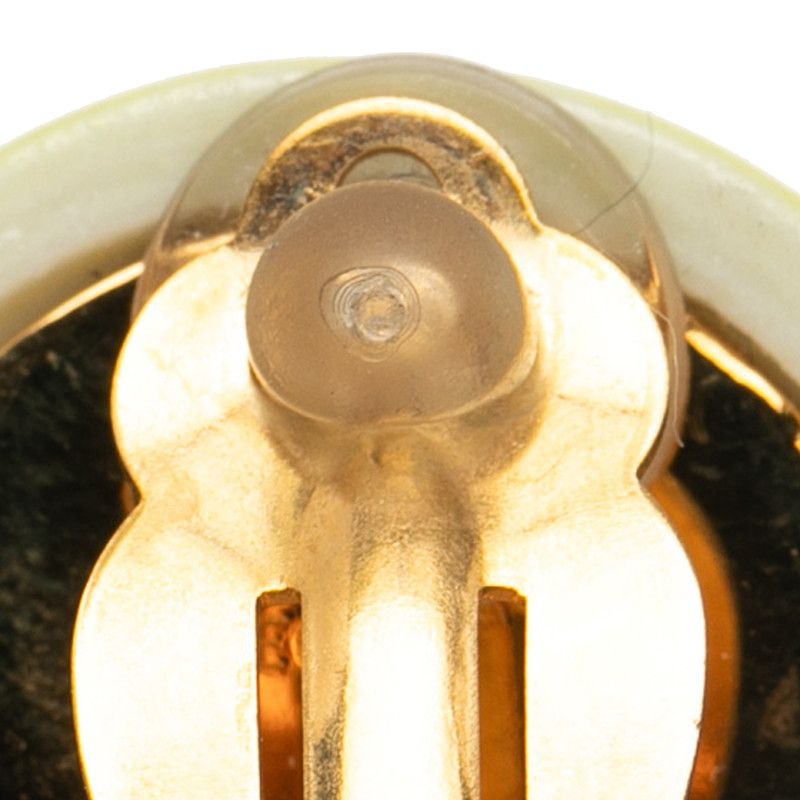 Chanel Coco Mark Light Green Gold Plated Ladies Chanel