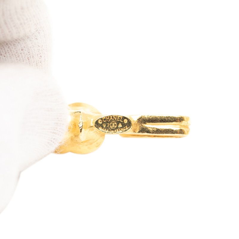 Chanel Coco Mark Chain Gold Brown Plated Ladies Chanel