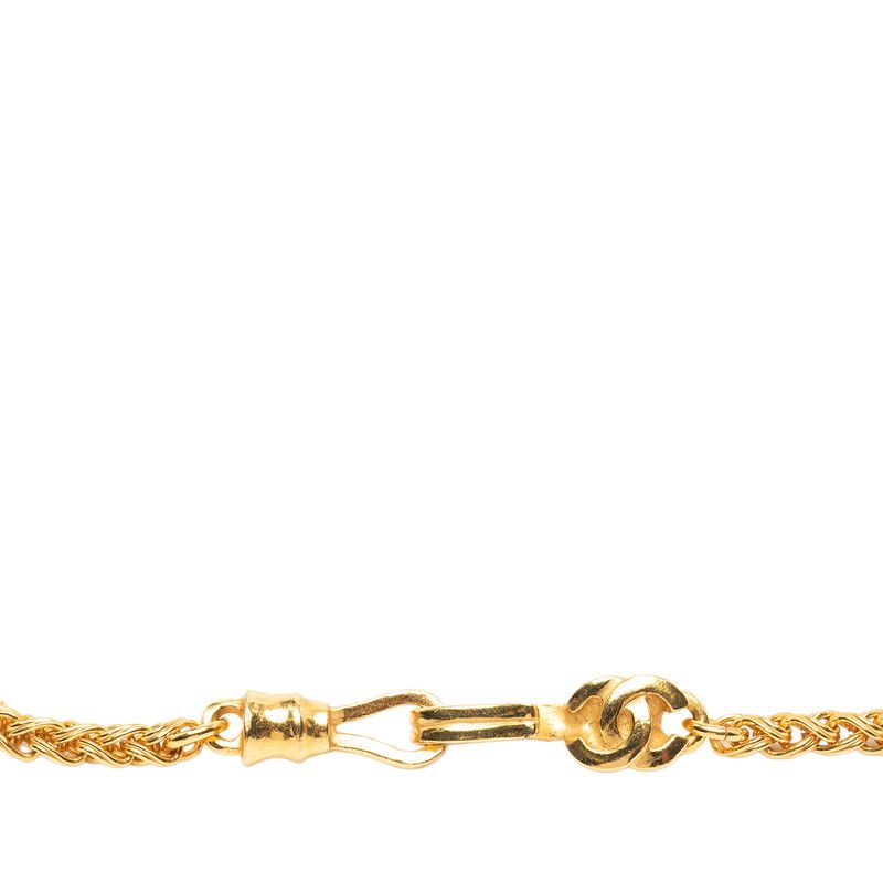 Chanel Coco Mark Chain Gold Brown Plated Ladies Chanel