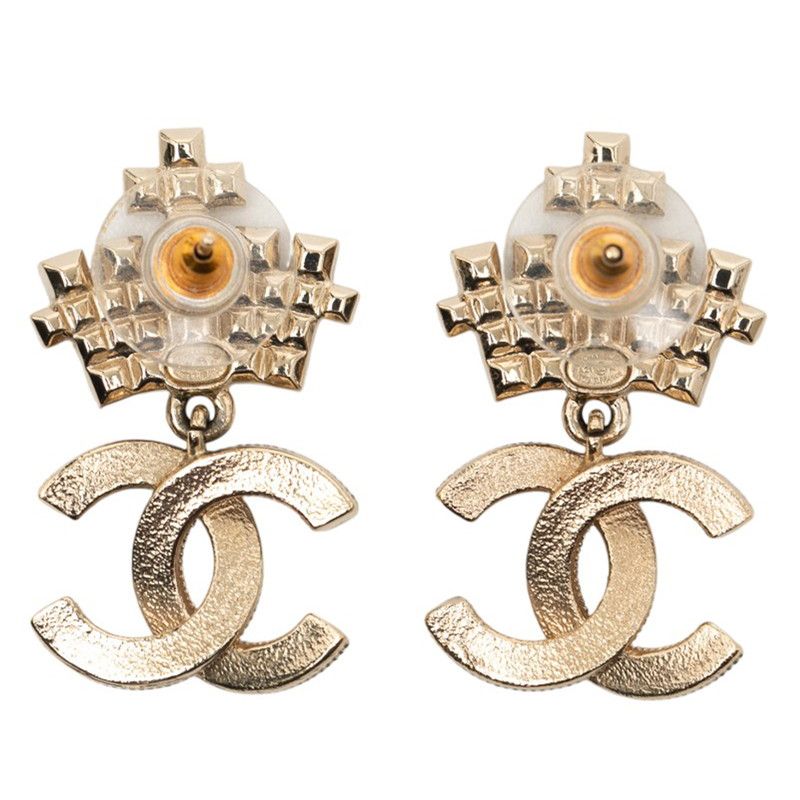 Chanel Coco Mark Pearl Crown Gold Plated Ladies Chanel