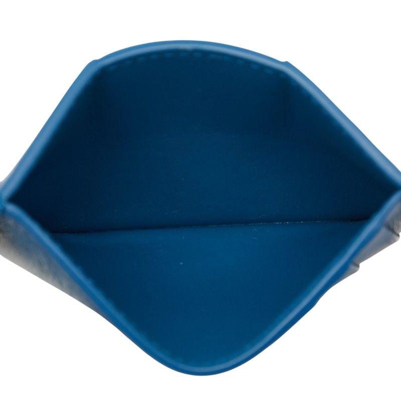 Bottega Veneta Maxi Card Case Pass Case Blue Leather Women