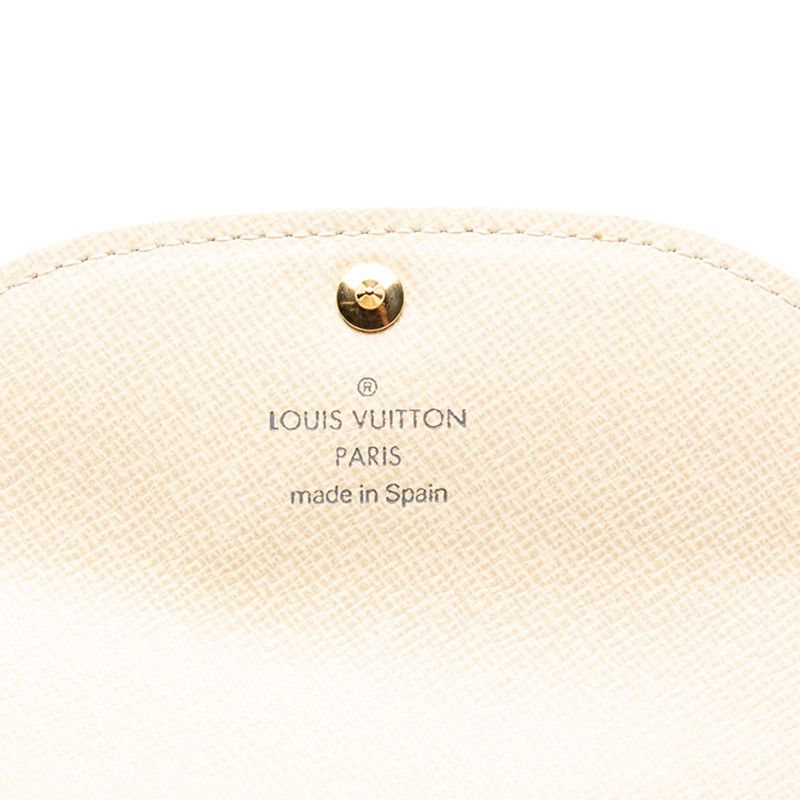 Louis Vuitton Damier Azure Santure Solo M9835 White PVC Leather Women Louis