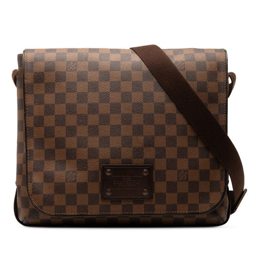 Louis Vuitton Damier MM Bag N51211 Brown PVC Leather Women Louis Vuitton