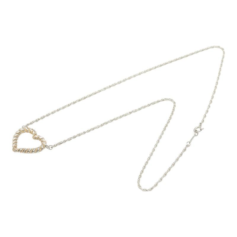 Tiffany & Co Twisted Heart Sv925 Silver 18k Yellow Gold Yellow Gold Ladies