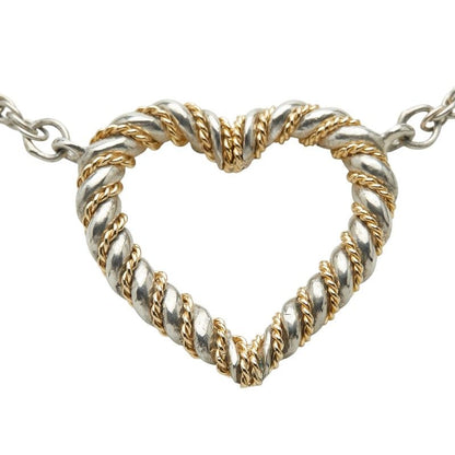 Tiffany & Co Twisted Heart Sv925 Silver 18k Yellow Gold Yellow Gold Ladies