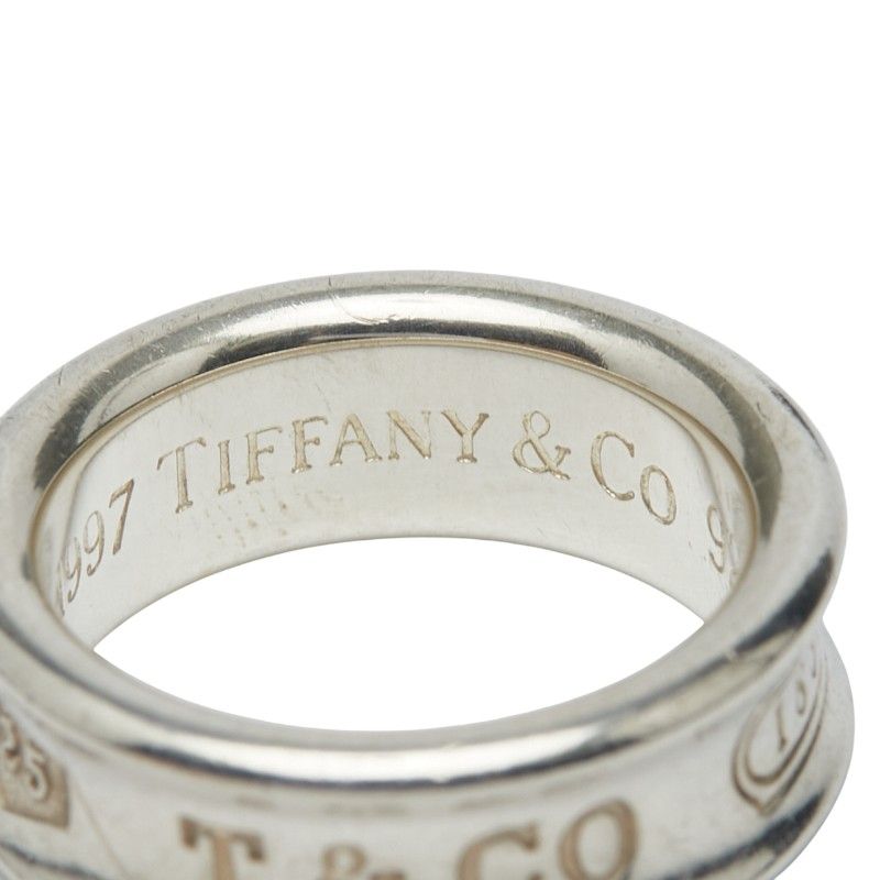 Tiffany & Co 1837 Narrow Ring Sv925 Silver Ladies Tiffany & Co