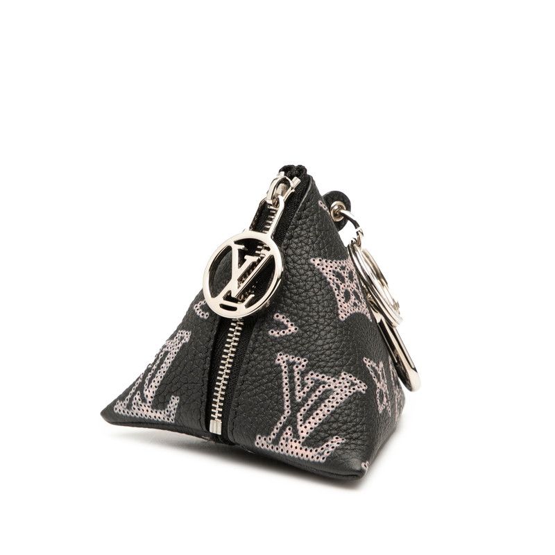 Louis Vuitton Mahina Berline Pouch M00868 Black Pink Leather Metal Women Louis