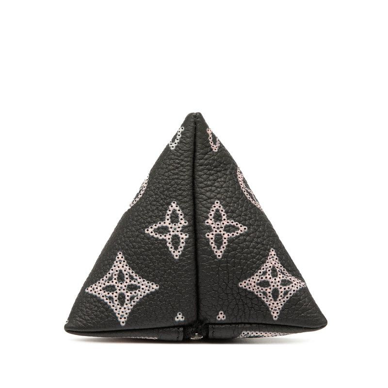 Louis Vuitton Mahina Berline Pouch M00868 Black Pink Leather Metal Women Louis