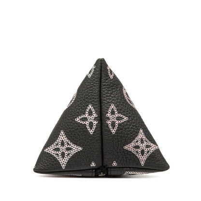 Louis Vuitton Mahina Berline Pouch M00868 Black Pink Leather Metal Women Louis