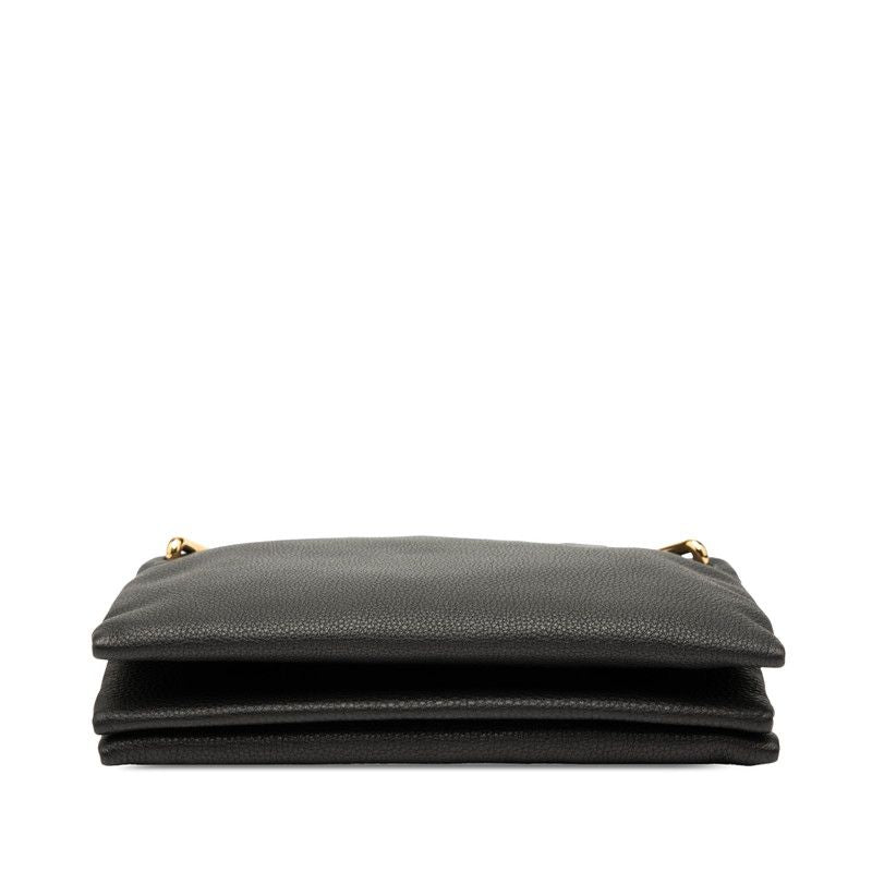 Bottega Veneta Chain Bag Black Leather Women