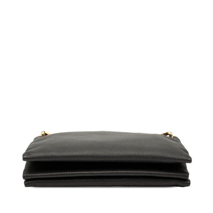 Bottega Veneta Chain Bag Black Leather Women