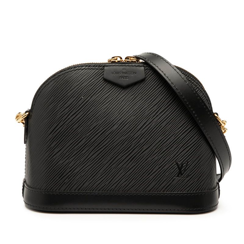 Louis Vuitton Epi Alma Mini Chain Bag M51405 Noir Black Leather Women