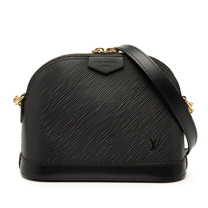 Louis Vuitton Epi Alma Mini Chain Bag M51405 Noir Black Leather Women