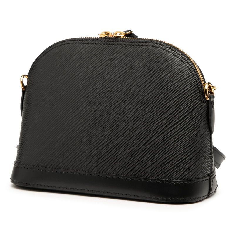 Louis Vuitton Epi Alma Mini Chain Bag M51405 Noir Black Leather Women