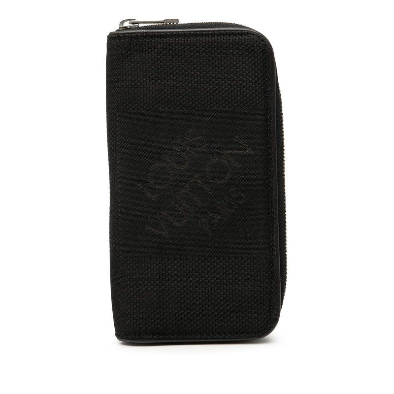 Louis Vuitton Damier Jean Ron Gippe Round Zipper Long Wallet M93546 Noir Black