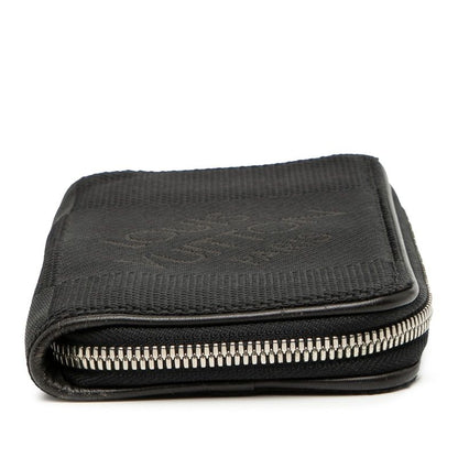 Louis Vuitton Damier Jean Ron Gippe Round Zipper Long Wallet M93546 Noir Black