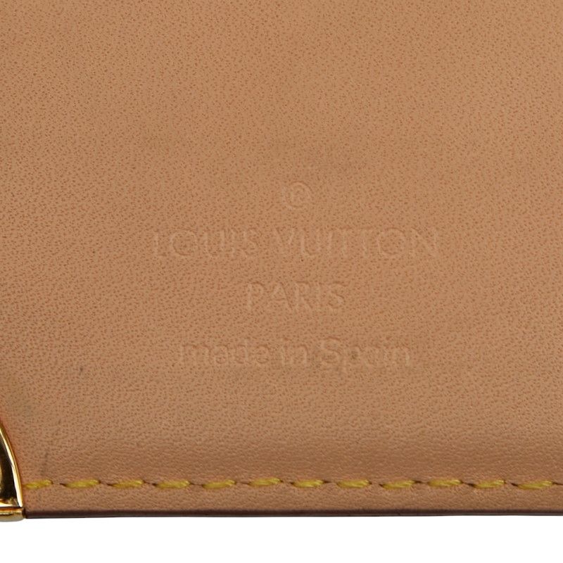 Louis Vuitton Agenda PM R20896 White Multi Brown PVC Leather Women Louis Vuitton