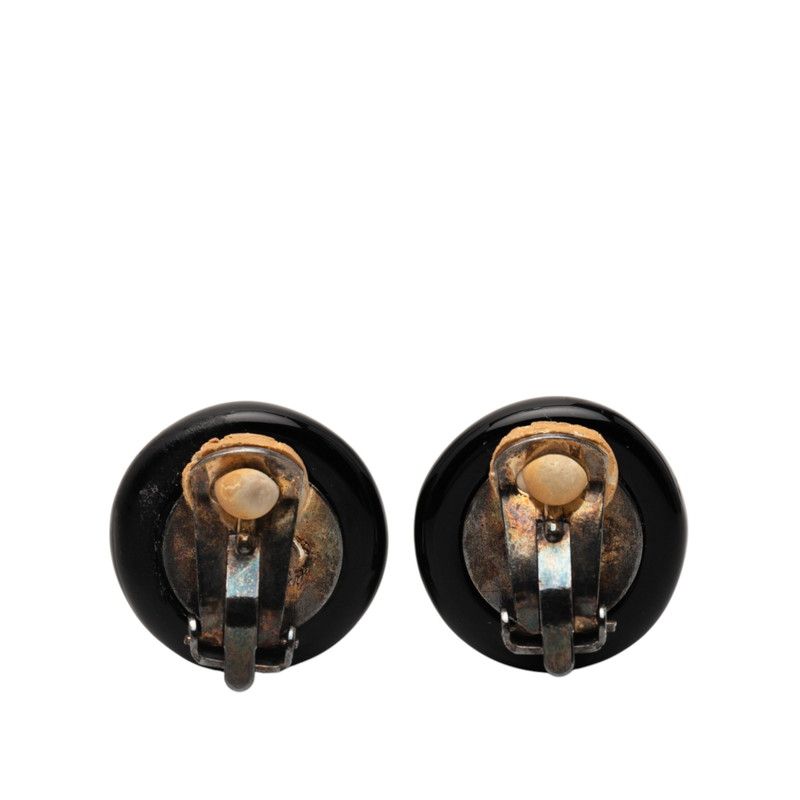 Chanel Coco Mark Black Gold Plastic Metal Ladies Chanel