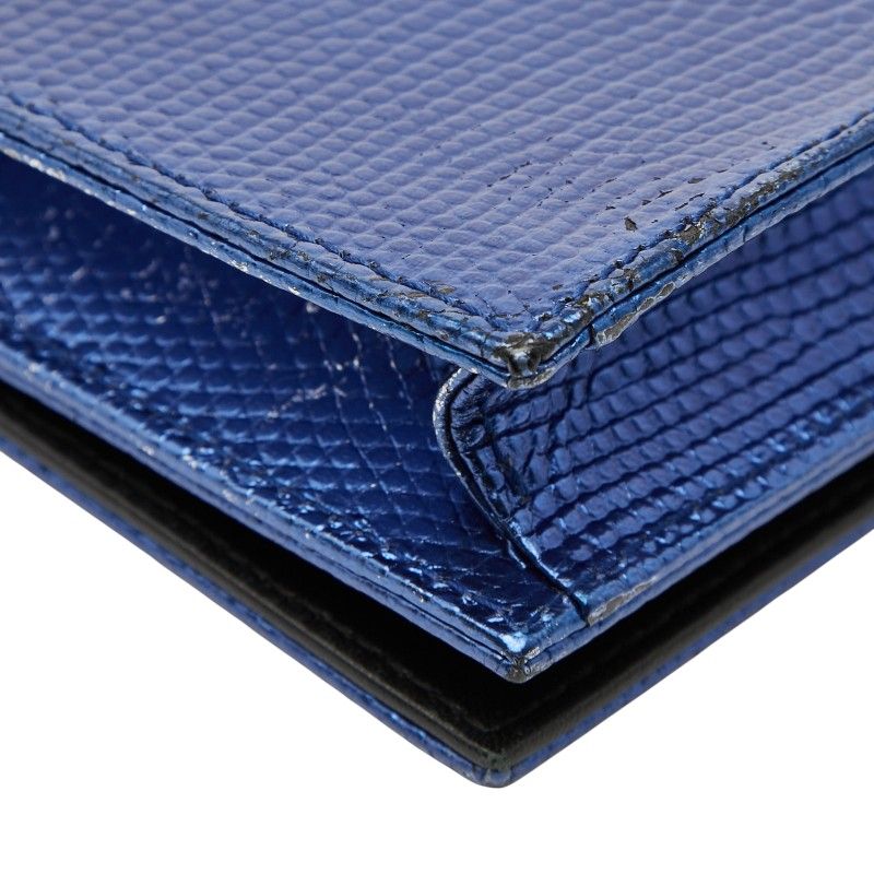 Dior Chain Bag Blue Leather Women's Dior