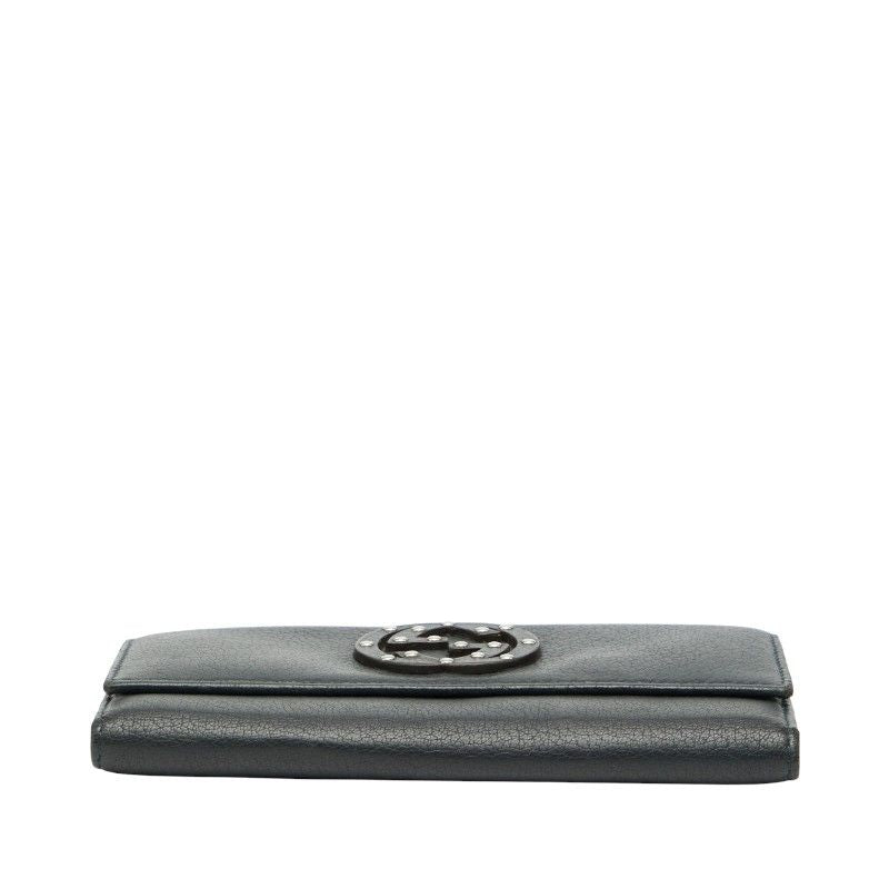 Gucci G Navy Leather Women's Gucci