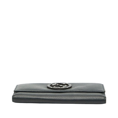Gucci G Navy Leather Women's Gucci