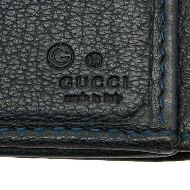 Gucci G Navy Leather Women's Gucci