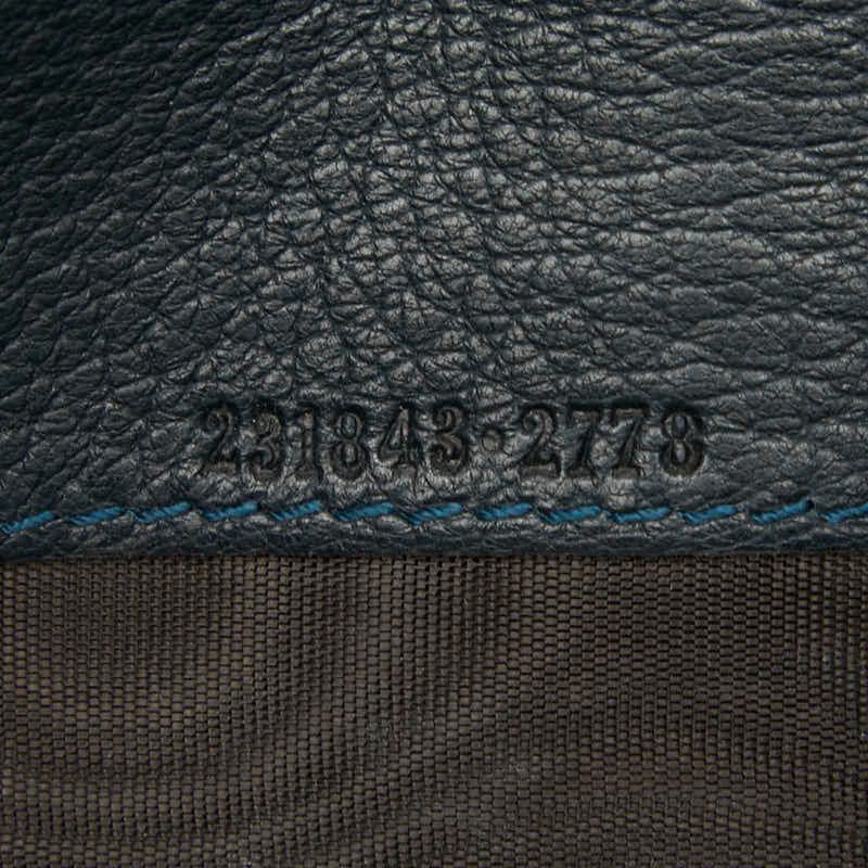 Gucci G Navy Leather Women's Gucci