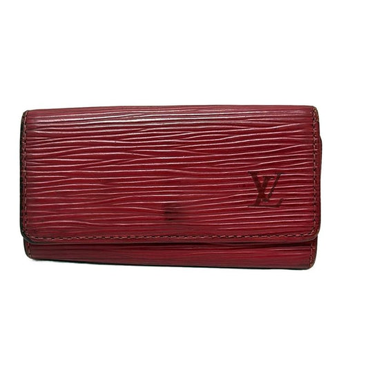 Louis Vuitton Key Case Epi 4 M63827 Red Leather
