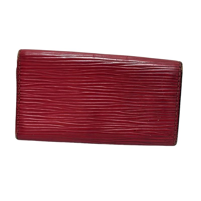 Louis Vuitton Key Case Epi 4 M63827 Red Leather