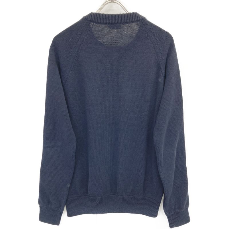 DIOR Navy 113m638at187 Oblique Cotton Knit S