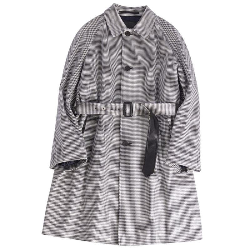 Prada Coat Belted Stainless Steel Collar Coat Balmacaan
